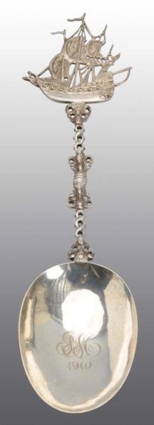 CONTINENTAL SILVER SERVING SPOON.                 
