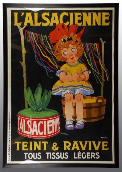 LALSACIENNE ADVERTISING POSTER.                   
