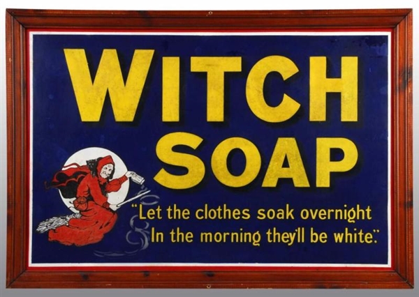 PORCELAIN WITCH SOAP POSTER.                      