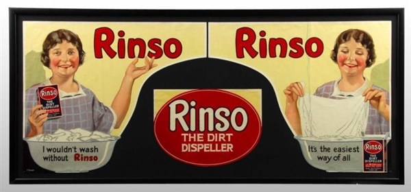 PAPER RINSO SOAP SIGN.                            