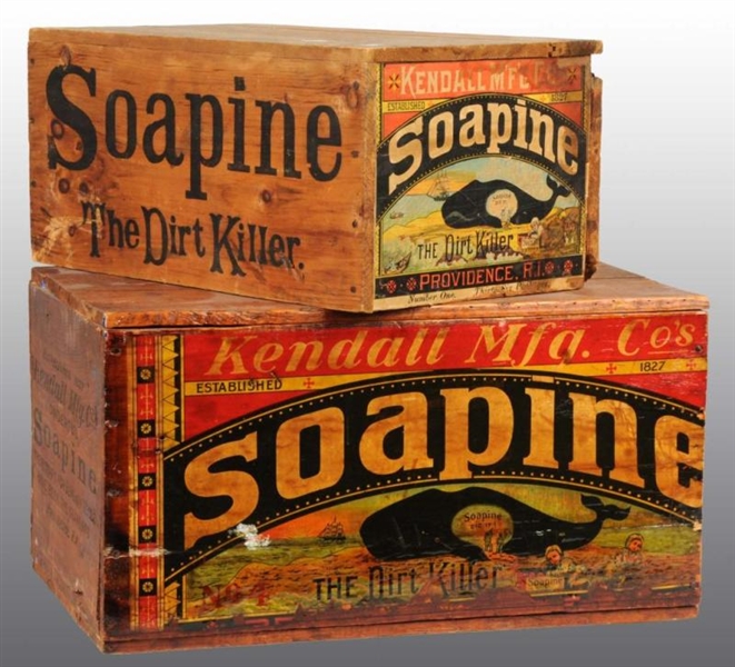 LOT OF 2: SOAPINE SOAP CRATES.                    