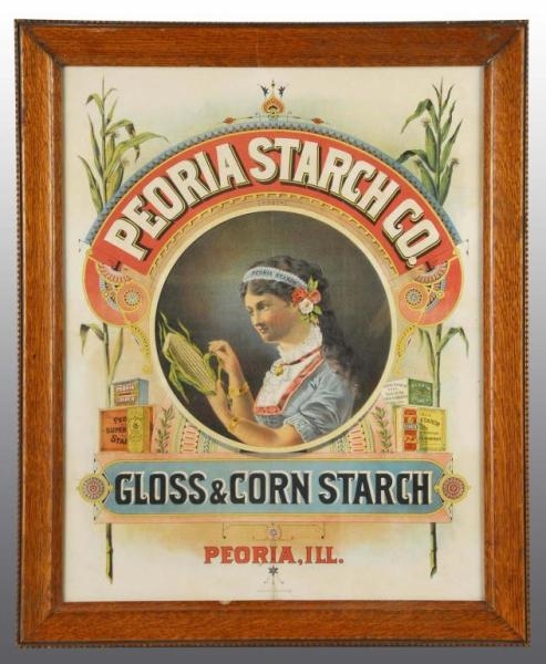 PAPER PEORIA STARCH COMPANY SIGN.                 