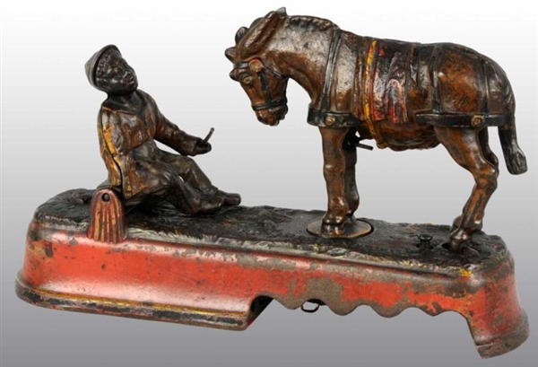 CAST IRON ALWAYS DID SPISE A MULE MECHANICAL BANK