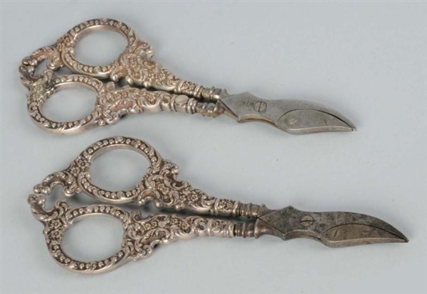 LOT OF 2:  PAIRS OF SILVER UNGER BROTHERS SCISSORS