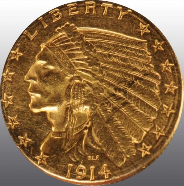 1914-D INDIAN HEAD $2 ½.                          