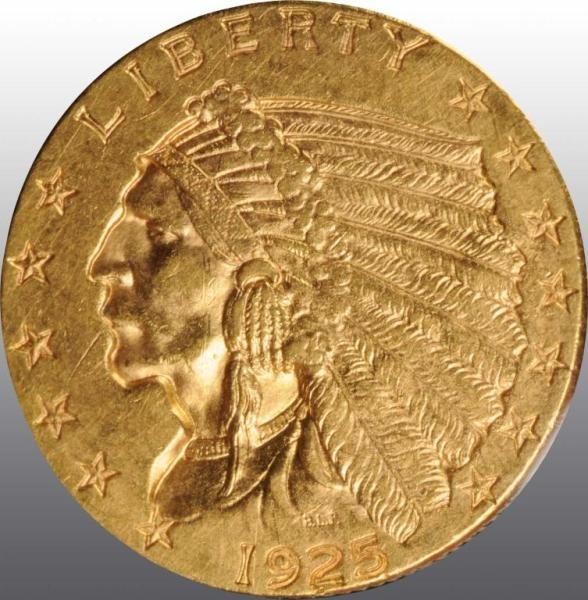 1925-D INDIAN HEAD $2 ½.                          