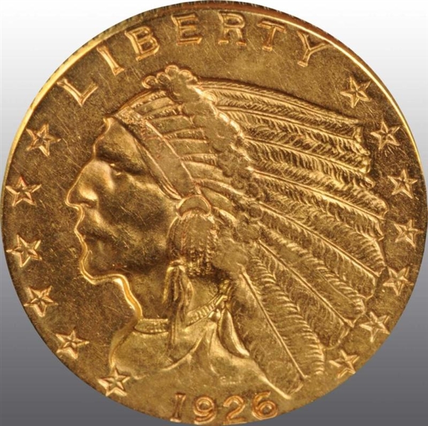 1926 INDIAN HEAD $2 ½ .                           