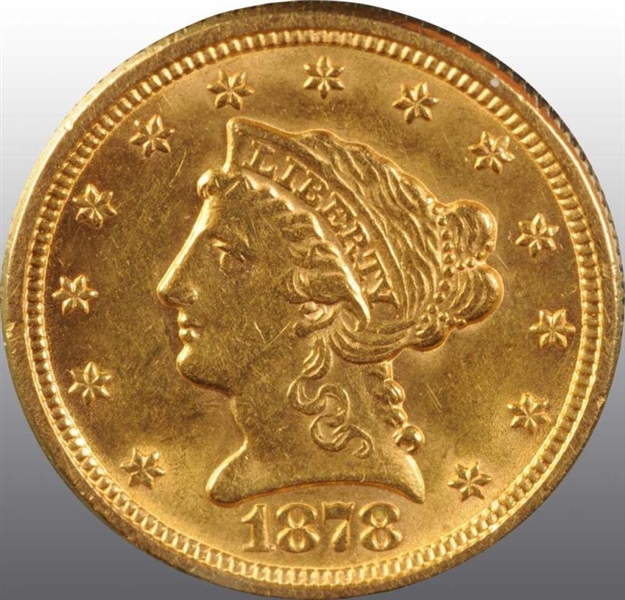 1878 CORONET GOLD EAGLE $2 ½.                     