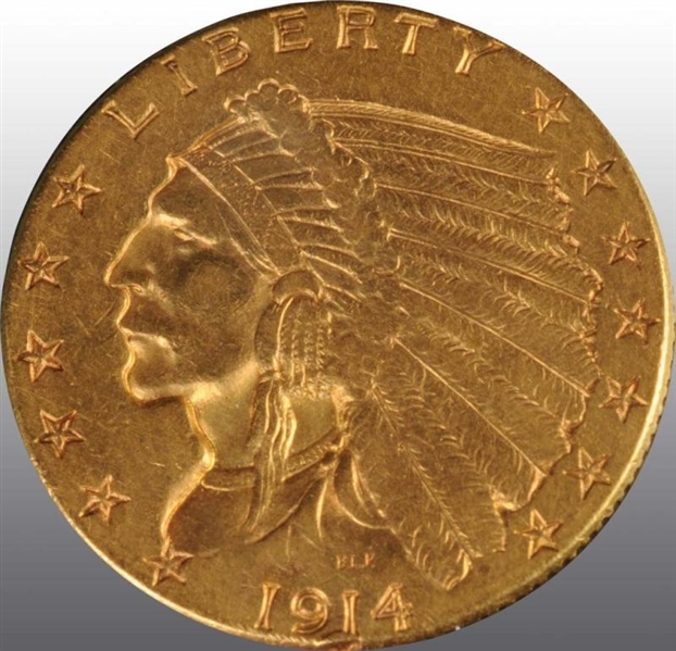 1914-D INDIAN HEAD $2 ½.                          