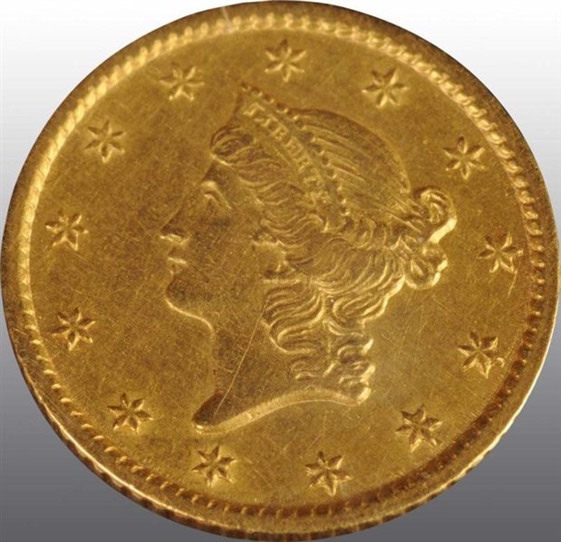 1850-O CORONET GOLD $1.                           
