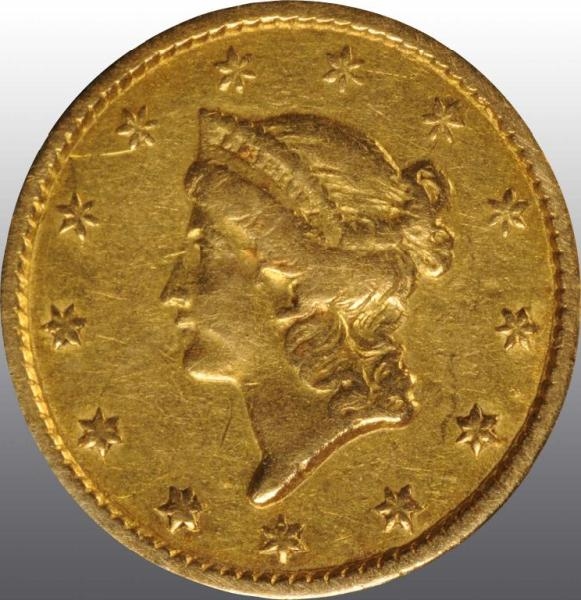 1851-C CORONET GOLD $1.                           
