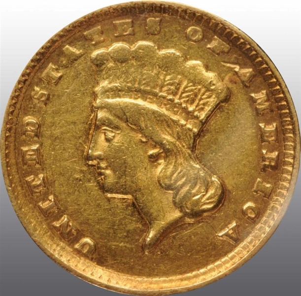 1857-D INDIAN HEAD GOLD $1.                       