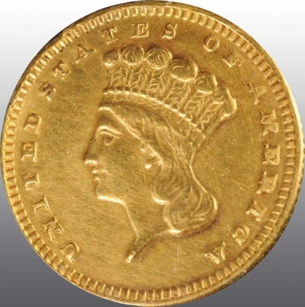 1889 INDIAN HEAD GOLD $1.                         