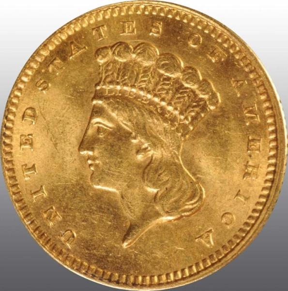 1883 INDIAN HEAD GOLD $1 MS 66.                   