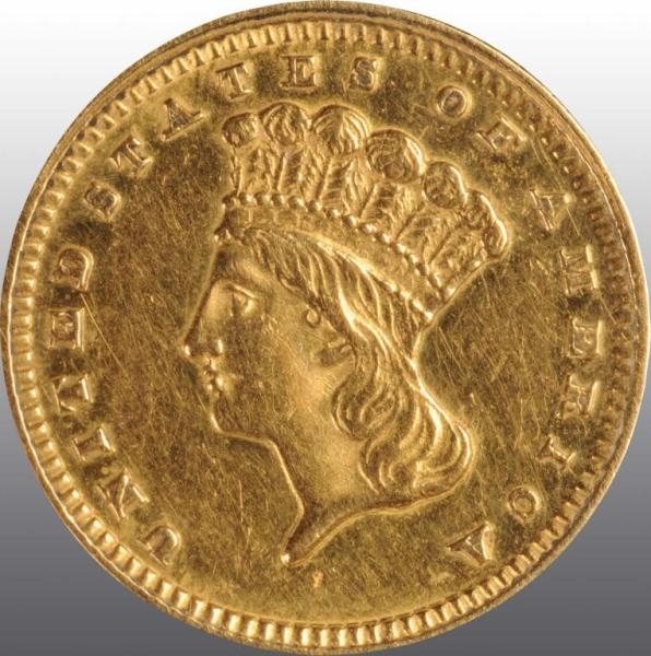1870 INDIAN HEAD GOLD $1.                         