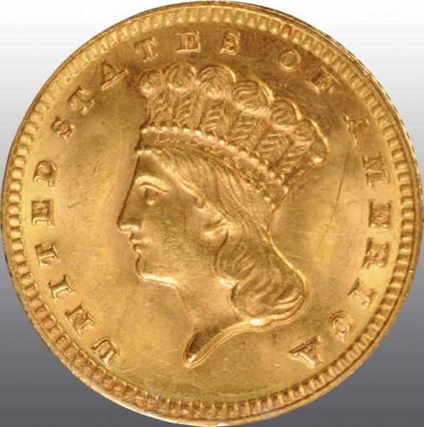 1888 INDIAN HEAD GOLD $1.                         