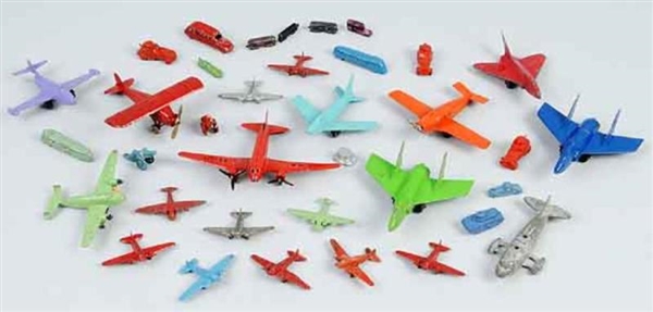 LOT OF 30: TOOTSIE TOY DIE-CAST AIRPLANE TOYS.    