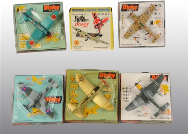 LOT OF 6: DINKY DIE-CAST AIRPLANE TOYS.           