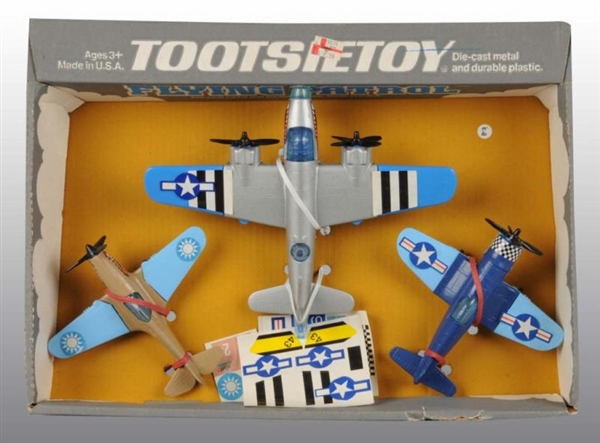LOT OF 3: TOOTSIE TOY AIRPLANE & ROCKET SETS.     