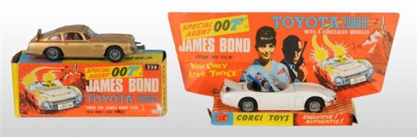LOT OF 2: CORGI JAMES BOND DIE-CAST CARS.         