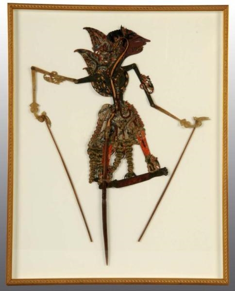FRAMED JOINTED FAIRY MARIONETTE TOY.              