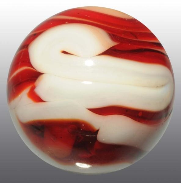 CHRISTENSEN AGATE COMPANY FLAME MARBLE.           