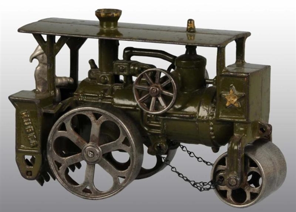 CAST IRON HUBER ROLLER TRACTOR TOY.               