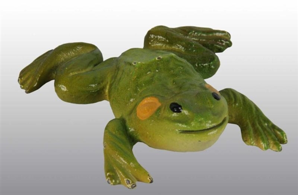 CAST IRON HUBLEY FROG PLACE CARD HOLDER.          