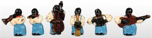  COMPLETE SET OF CAST IRON SWING BAND FIGURES.    