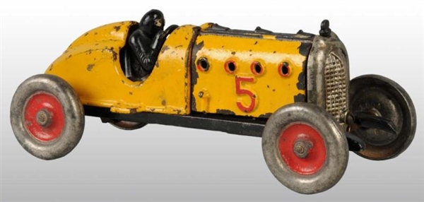 CAST IRON HUBLEY NO. 5 RACER TOY.                 