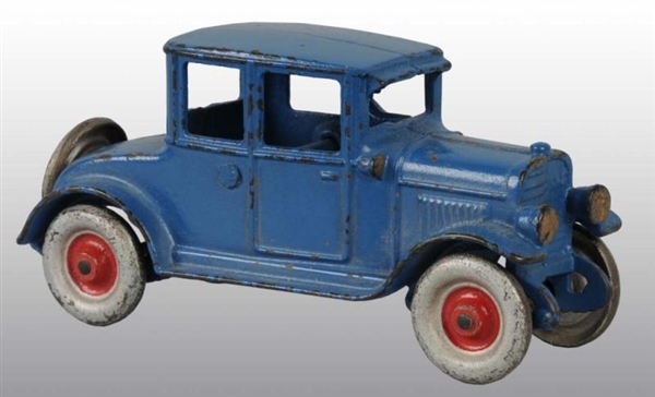 CAST IRON HUBLEY COUPE TOY.                       