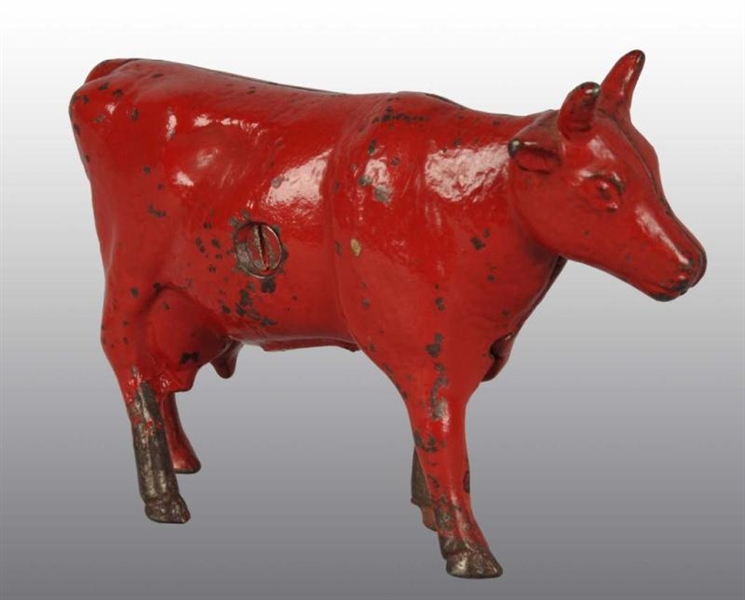 CAST IRON RED COW STILL BANK.                     