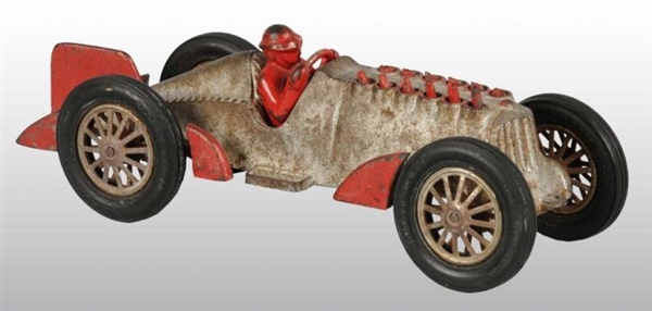 CAST IRON HUBLEY 12-CYLINDER RACER TOY.           