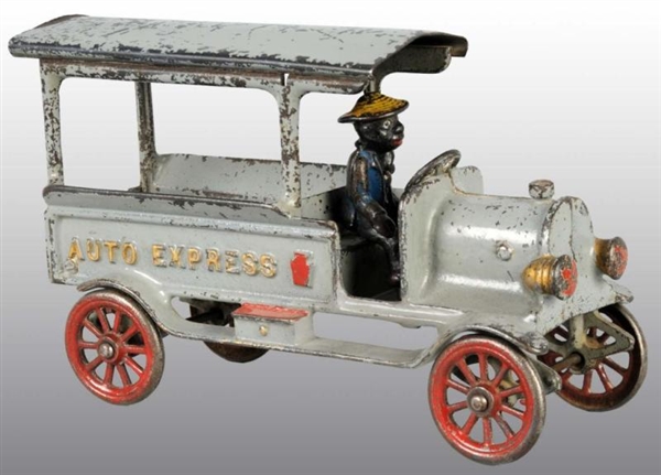 CAST IRON HUBLEY AUTO EXPRESS TRUCK TOY.          