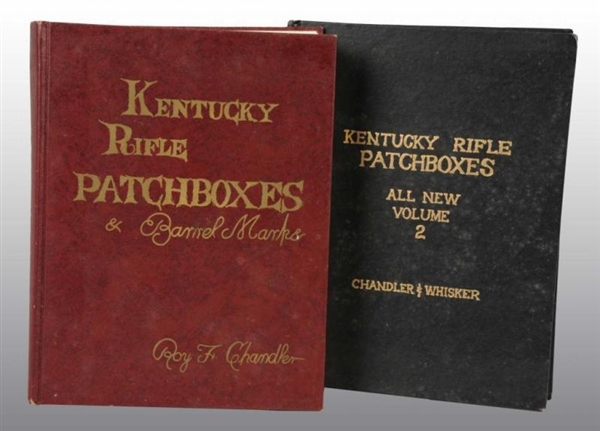 LOT OF 2: KENTUCKY RIFLE PATCHBOXES BOOKS.        