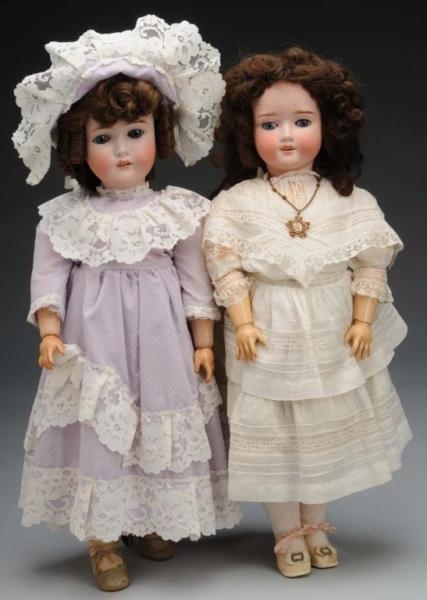 LOT OF 2: GERMAN BISQUE GIRLS.                    