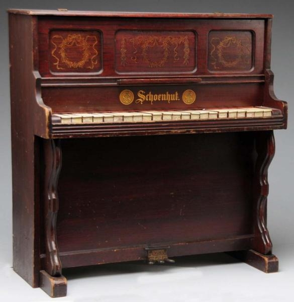 LARGE SCHOENHUT UPRIGHT PIANO.                    