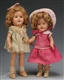 LOT OF 2: COMPOSITION SHIRLEY TEMPLE DOLLS.       