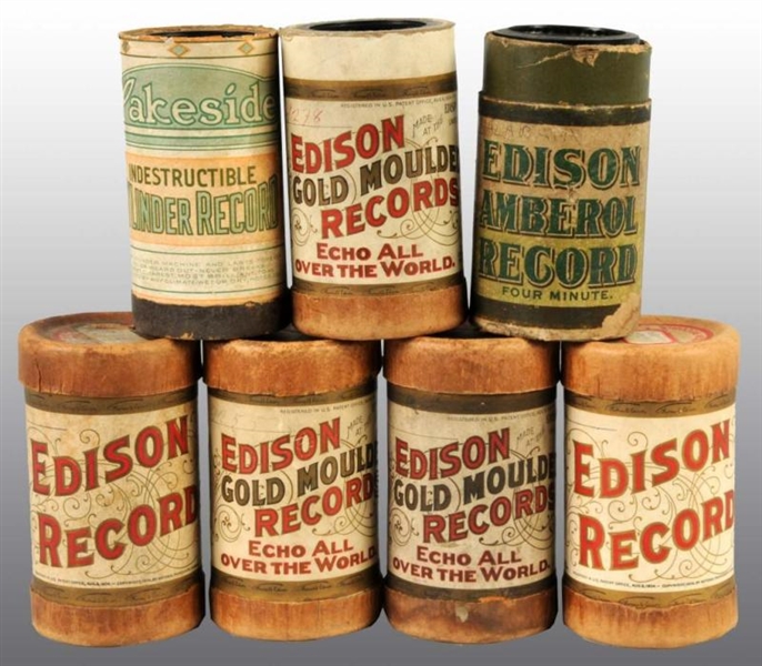 LOT OF 54: INDESTRUCTIBLE EDISON RECORDS.         