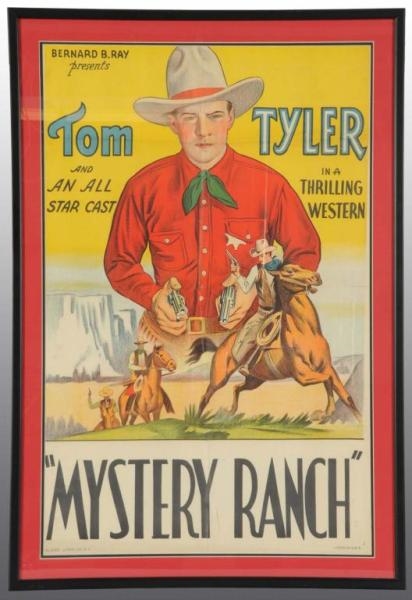 PAPER TOM TYLER IN MYSTERY RANCH POSTER.          