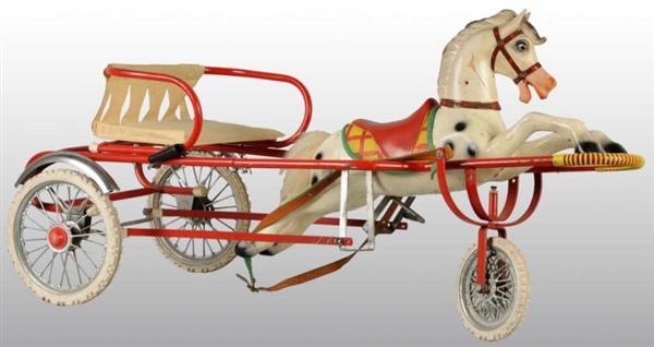 HORSE-DRAWN CHILDS PEDAL TOY.                    