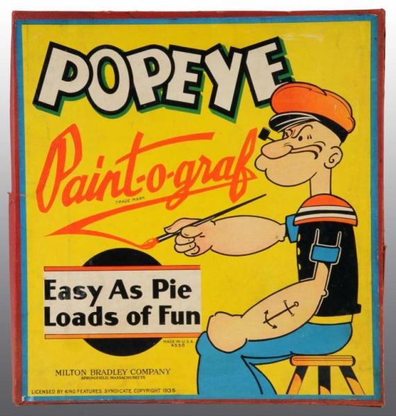 POPEYE PAINT-O-GRAPH TOY IN ORIGINAL BOX.         