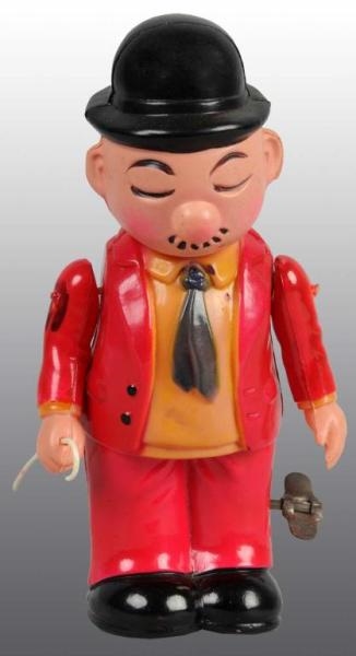 CELLULOID WIMPY RED JACKET WIND-UP TOY.           