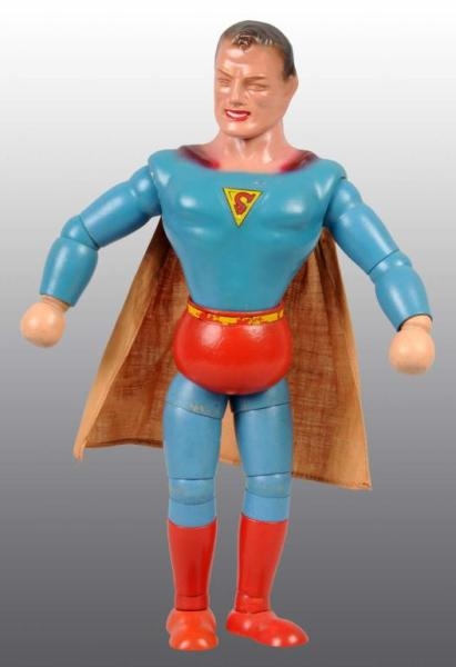 WOOD & COMPOSITION SUPERMAN IDEAL JOINTED DOLL.   