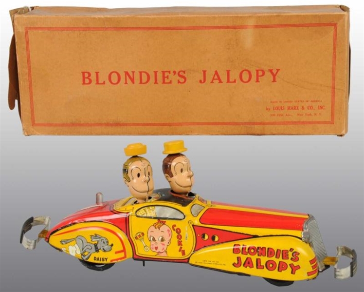 MARX BLONDIE JALOPY TOY IN ORIGINAL BOX.          
