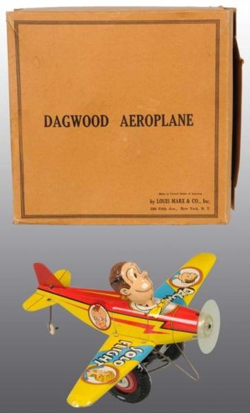 MARX DAGWOOD SOLO FLIGHT TOY IN ORIGINAL BOX.     