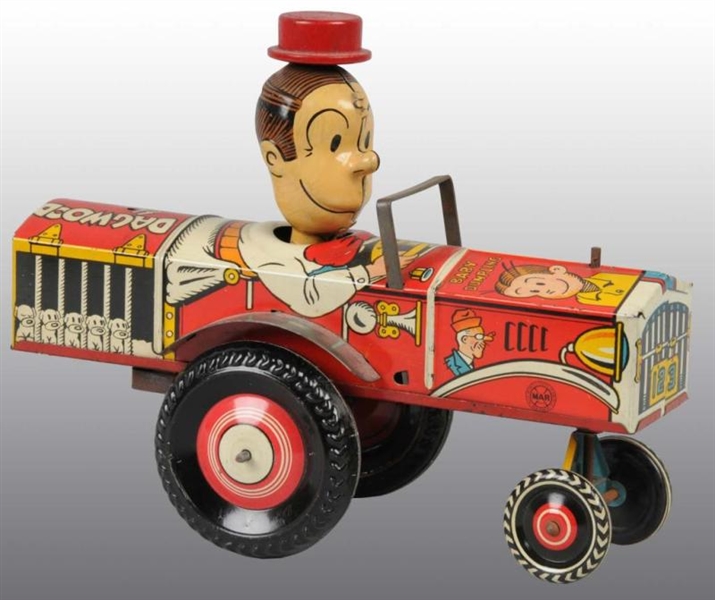 MARX DAGWOOD THE DRIVER WIND-UP TOY.              