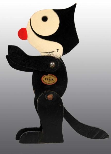 WOOD PERFORMO FELIX THE CAT JOINTED FIGURE.       