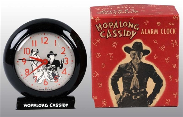 US TIME HOPALONG CASSIDY ALARM CLOCK.             