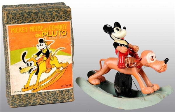 DISNEY MICKEY MOUSE COWBOY TOY IN ORIG BOX.       